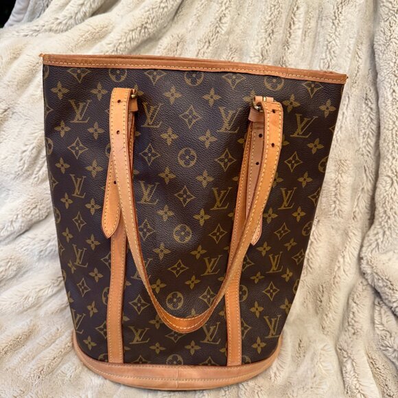 Louis Vuitton Monogram Bucket Bag Tote Shoulder Authentic - Picture 8 of 14